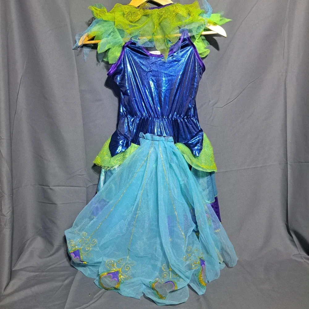 Rubies Peacock Costume Girls MEDIUM Green Blue Purple‎ Tulle Halloween Dress Up